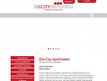 Tablet Screenshot of die-city-apotheken.de